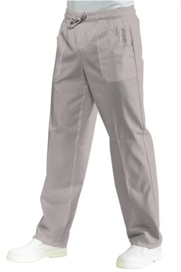 Pantalone con elastico — Grigio