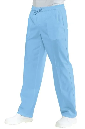 Pantalone con elastico — Celeste