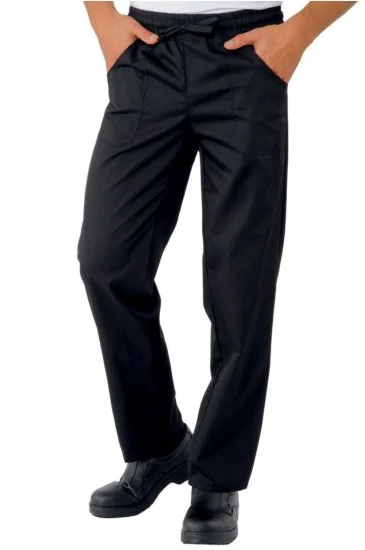 Pantalone con elastico — Nero