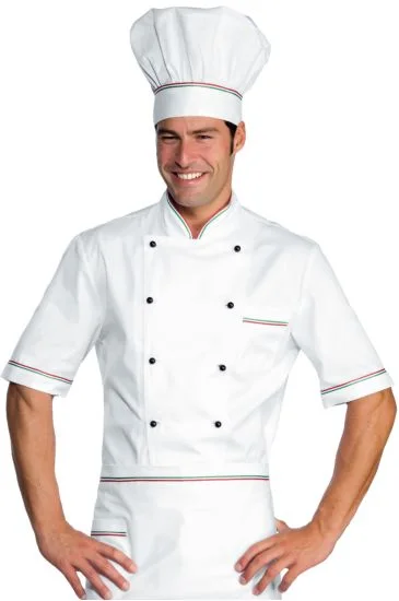 Giacca Cuoco Alicante Mezza Manica — Bianco+italy