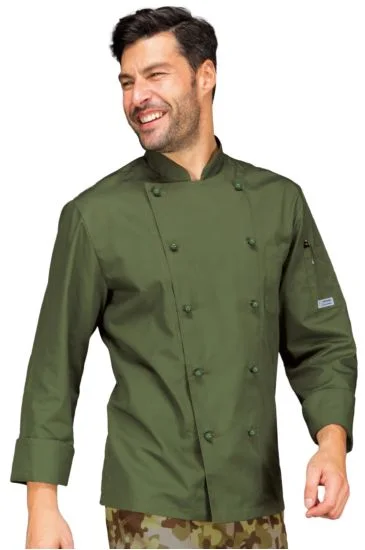 Giacca Cuoco Classica Bottoni Antipanico — Militare