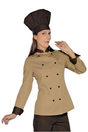 Giacca Lady Chef bottoni antipanico — Biscotto+testa Di Moro