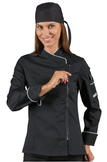 Giacca Lady Zip — Nero+bianco
