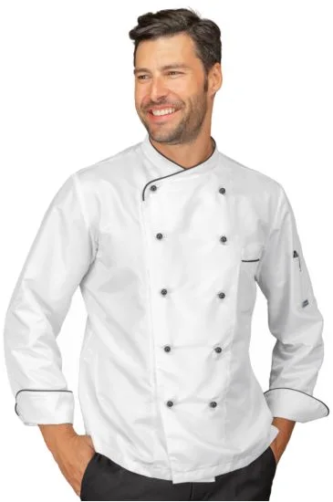 Giacca cuoco California — Bianco+nero