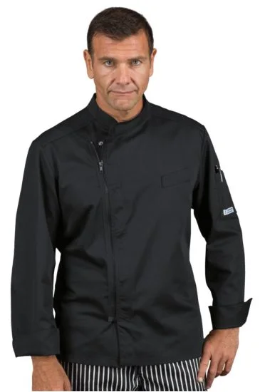 Giacca cuoco Bilbao Zip — Nero