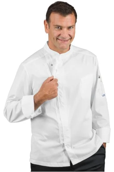 Giacca cuoco Bilbao Zip — Bianco