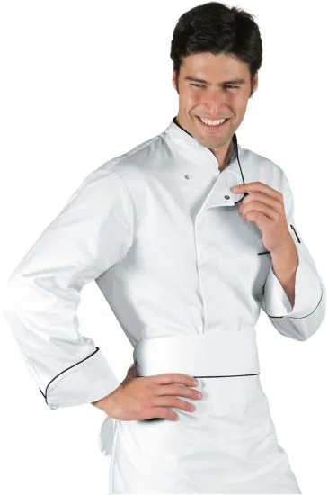 Giacca cuoco Bilbao — Bianco+nero