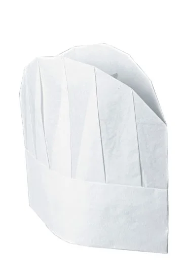Confezione Cappello Cuoco TNT Cm 23 (10 Pezzi) — Bianco