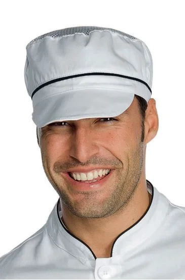 Cappello Charly con Rete — Bianco+nero