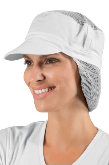 Cappello Charly con rete per capelli — Bianco