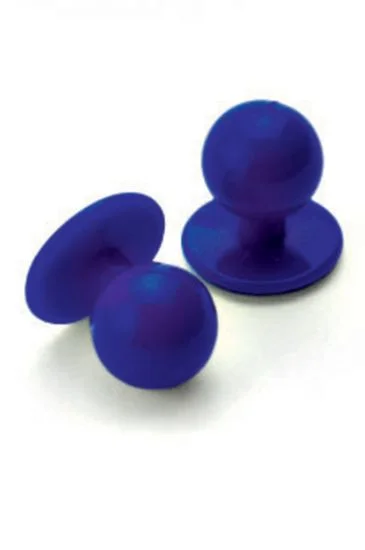 Confezione 10 Bottoni a pallina antipanico — Blu Cina
