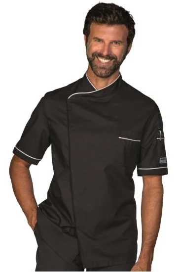 Giacca cuoco Dubai — Nero+bianco