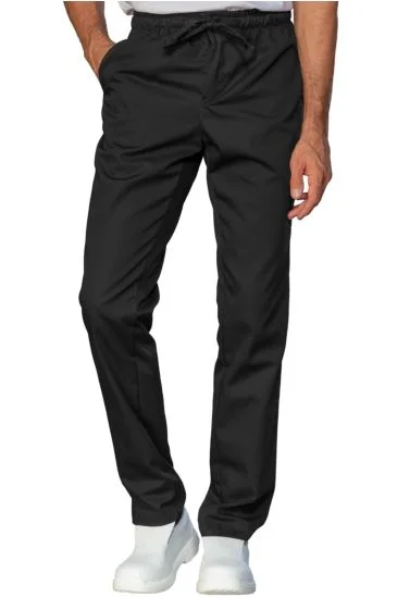 Pantalone slim zip unisex — Nero