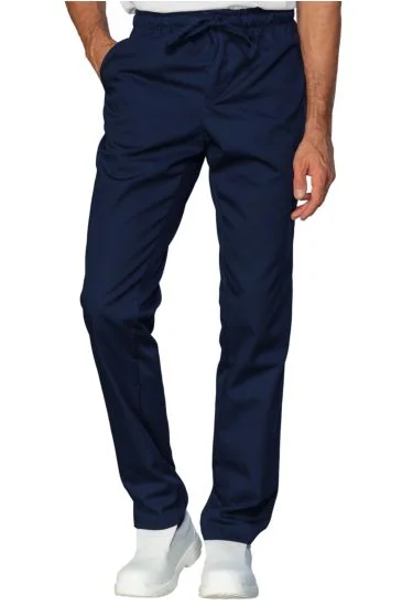 Pantalone slim zip unisex — Blu