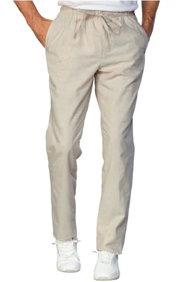 Pantalone slim zip unisex — Lino