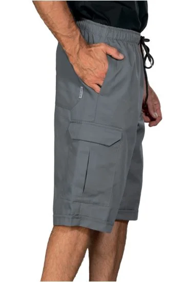 Pantacargo Short con elastico — Grigio
