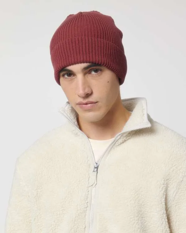 Fisherman Beanie — Red Earth