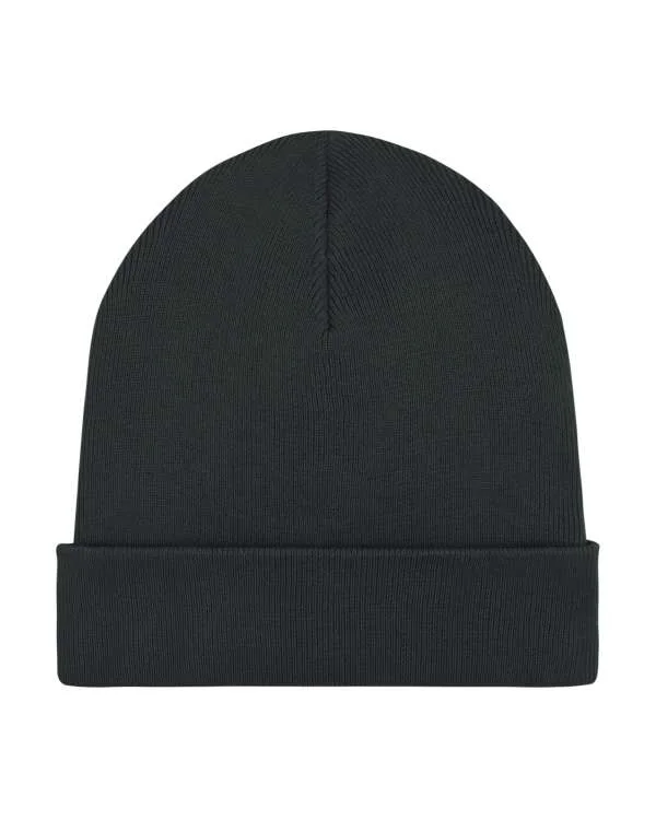 Rib Beanie — Black