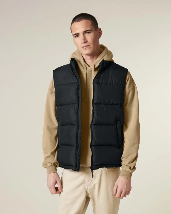 Puffer Gilet — Black