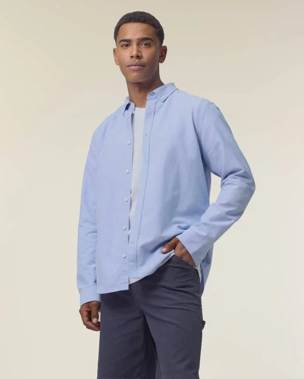 Stanley Oxford Shirt — Blue Oxford