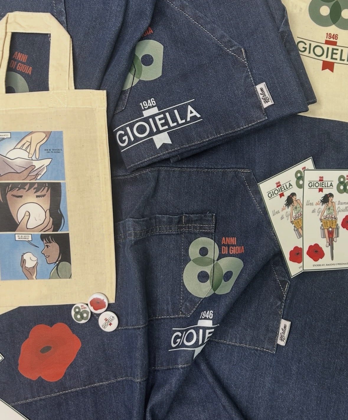 Denim personalizzato con patch Harlem